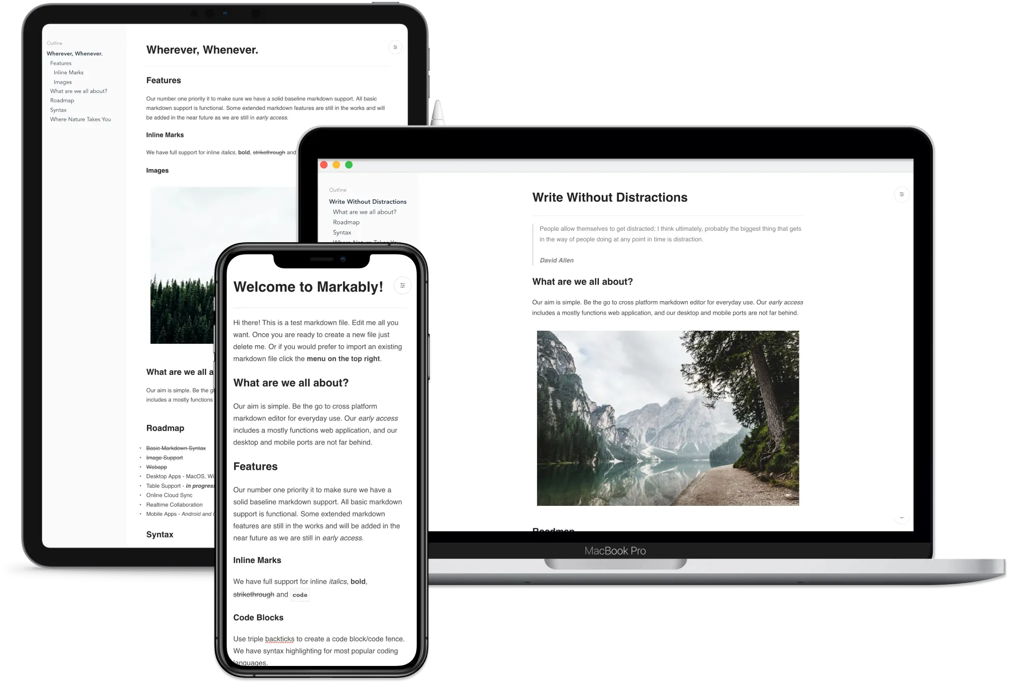 Cross Platform Online Markdown Editor